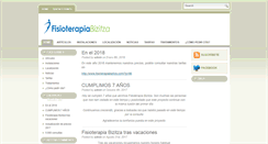 Desktop Screenshot of fisioterapiabizitza.com