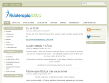 Tablet Screenshot of fisioterapiabizitza.com